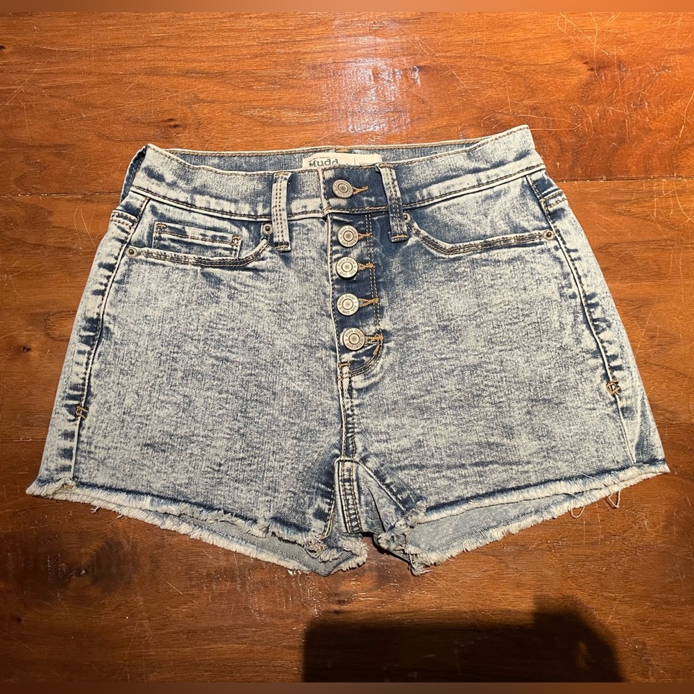 High-Waisted Denim Shorts